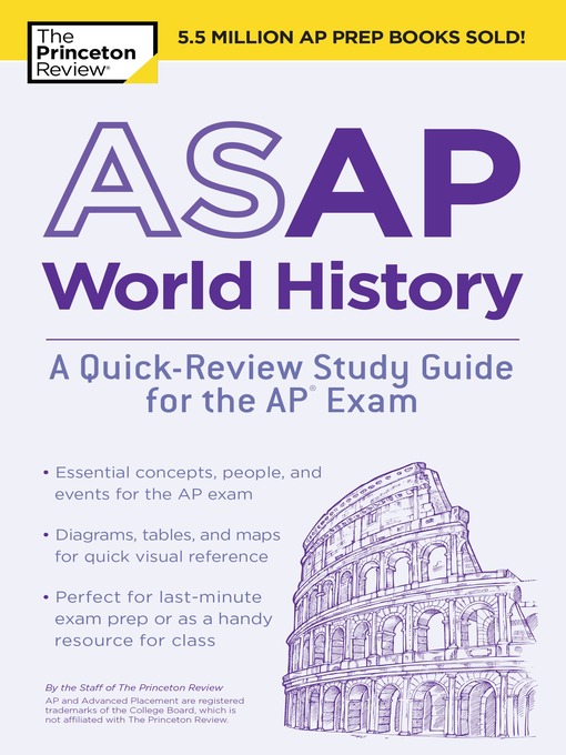 Title details for ASAP World History by The Princeton Review - Available